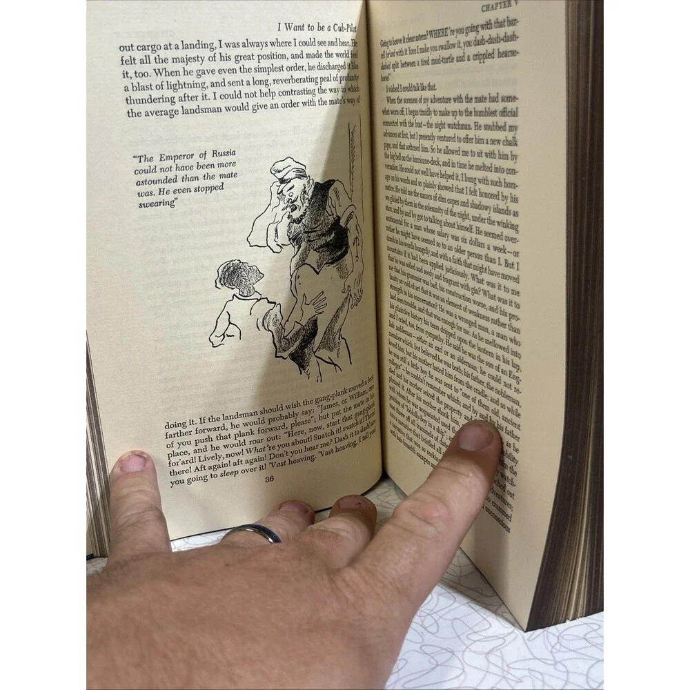 1944 - Mark Twain Life on the Mississippi - The Heritage Press - Picture 5 of 8